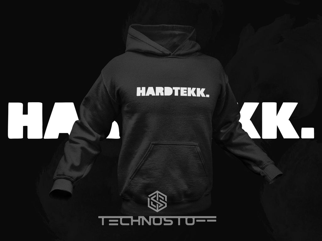Hardtekk Hoody von Technostoff in schwarz