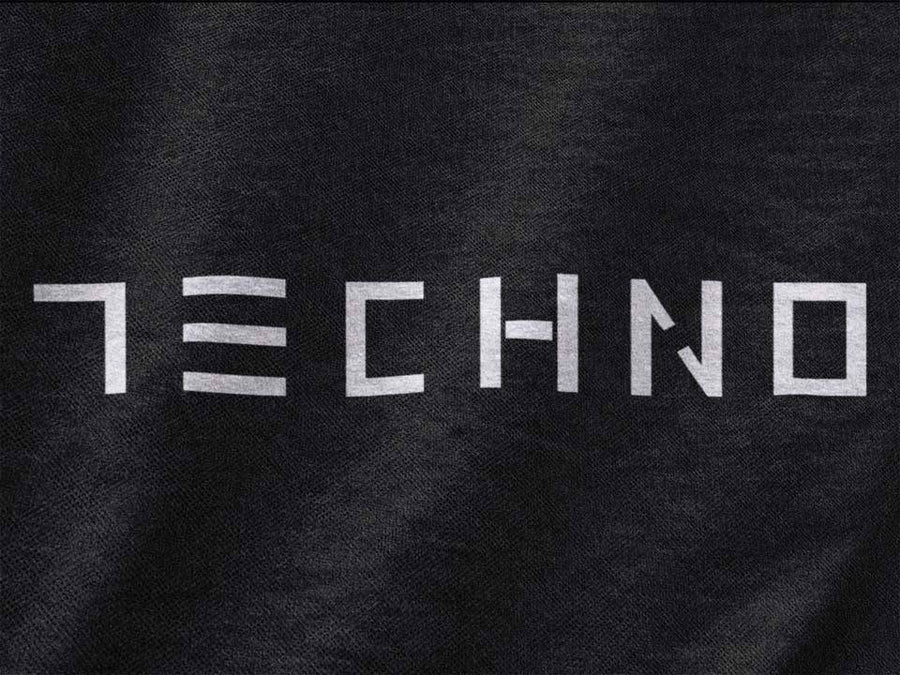 Minimalistic Techno Motiv