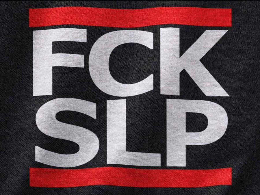Red Stripes Fuck Sleep T-Shirt