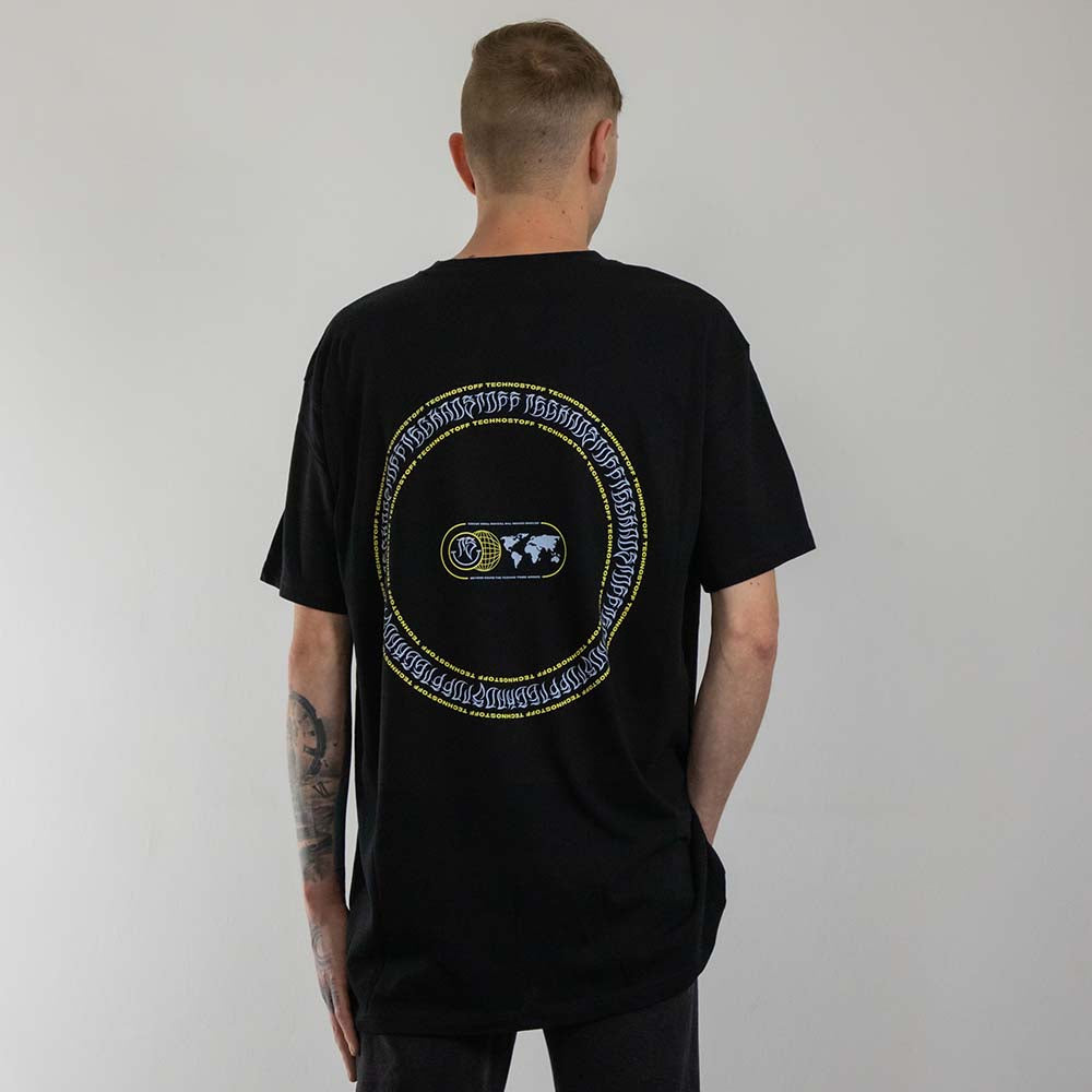 Techno Tribe Circle T-Shirt (unisex, zwart)
