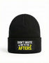 Don't Invite Me recycled Beanie (schwarz)