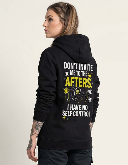 Don't Invite Me Premium Zip Hoodie (black, unisex)