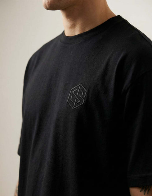 LIMITED Embroidery T-Shirt (gratis ab 100 € Bestellwert) (unisex, schwarz)