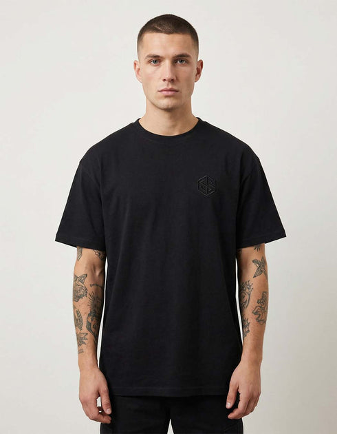 LIMITED Embroidery T-Shirt (gratis ab 100 € Bestellwert) (unisex, schwarz)