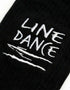 Line Dance bestickte Socken (black/white)