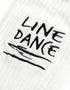 Line Dance bestickte Socken (black/white)