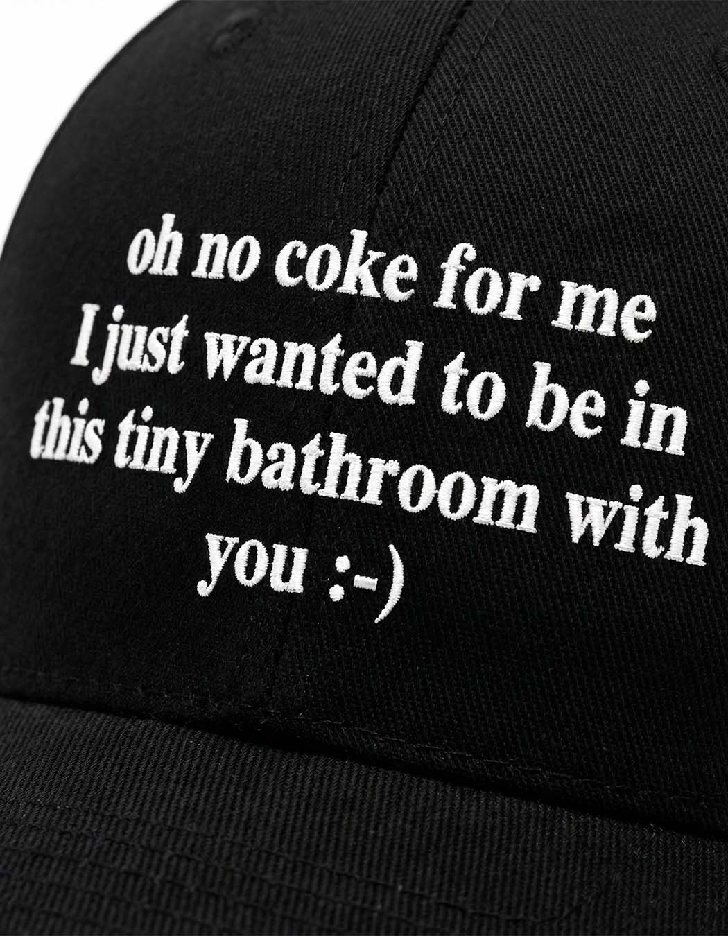 Oh, No Coke For Me Flexfit 5-Panel Cap (black)