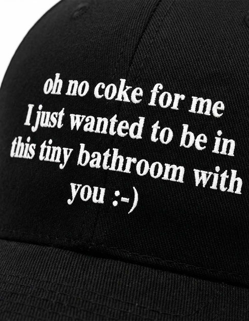 Oh, No Coke For Me Flexfit 5-Panel Cap (black)
