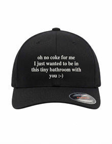 Cappellino Oh, No Coke For Me Flexfit a 5 pannelli (nero)