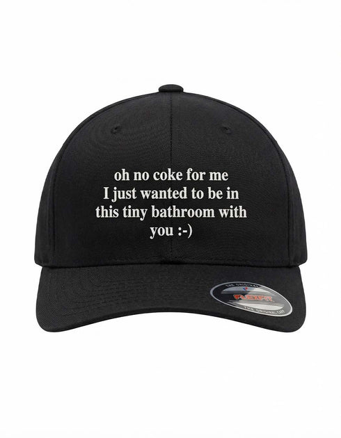 Oh, No Coke For Me Flexfit 5-Panel Cap (black)