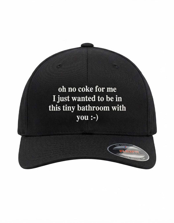 Oh, No Coke For Me Flexfit 5-Panel Cap (black)
