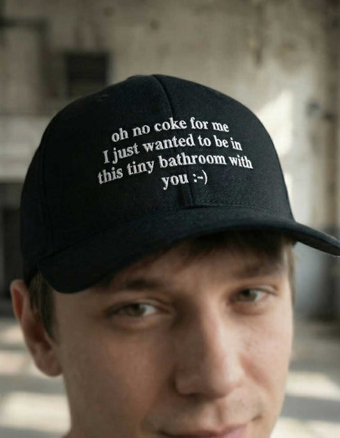 Oh, No Coke For Me Flexfit 5-Panel Cap (black)