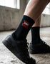Ravers Gonna Rave bestickte Socken (black/white)