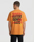 Ravers Gonna Rave orange oversized T-Shirt on male model back view