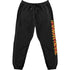 Technostoff Sweat Pants Jogger in schwarz mit rotem Technostoff Stripe Aufdruck