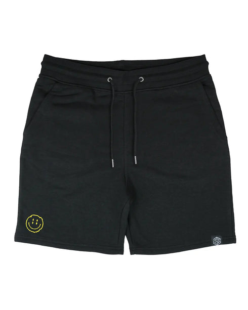 Distorted Smile, schwarze kurze Hose für Raver