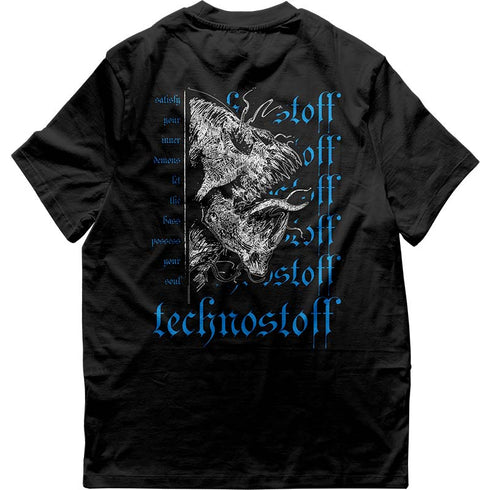 Technostoff limitiertes Halloween T-Shirt "Inner Demon" von hinten