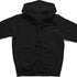 "Red Headed" Premium Zip Hoodie von Technostoff in schwarz, Vorderansicht