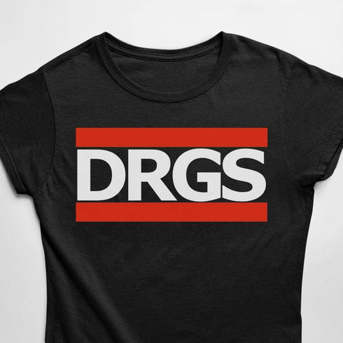 DRGS T-Shirt in schwarz für Frauen