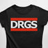 DRGS T-Shirt in schwarz für Frauen