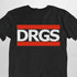 DRGS T-Shirt in schwarz für Männer