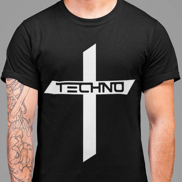 Techno Kreuz Cross T-Shirt