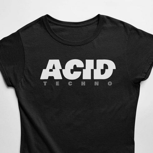 Acid T-Shirt für Frauen in schwarz