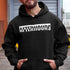 Afterhours Premium Hoodie für Raver in schwarz