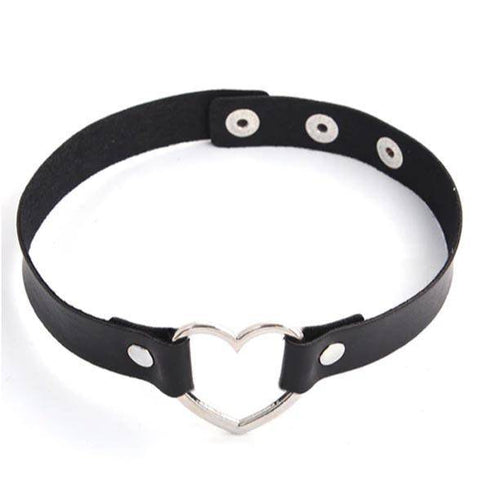 Choker Raver Halsband mit Herz