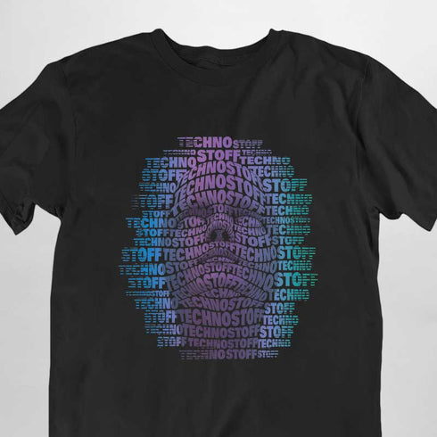 Faceless Techno und Raver T-Shirt von Technostoff in schwarz