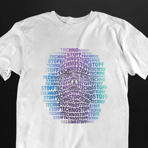 Faceless Techno und Raver T-Shirt von Technostoff in weiß