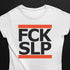 weißes Fuck Sleep FCK SLP T-Shirt für Frauen
