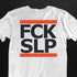 weißes Fuck Sleep FCK SLP T-Shirt für Männer