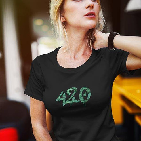 420 T-Shirt für Kiffer und Stoner Girls