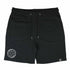 Technostoff Summer Globe Collection kurze Hose Shorts in schwarz von vorne
