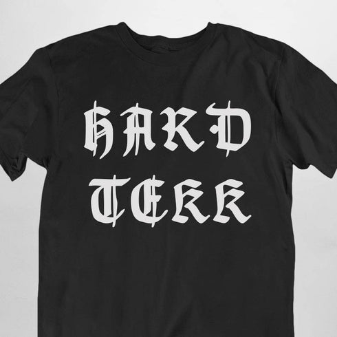 Old Hard Tekk T-Shirt in schwarz für Hardtekk Männer