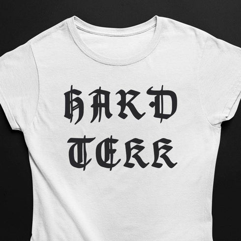 Old Hard Tekk T-Shirt in weiß für Hardtekk Frauen