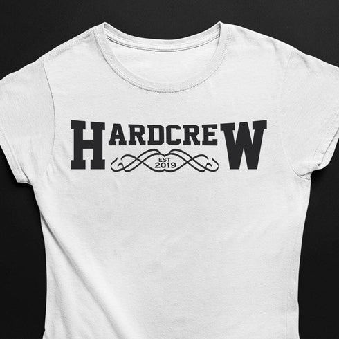 weißes Hardcrew T-Shirt für Frauen