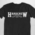 Schwarzes Hardcrew T-Shirt für Männer