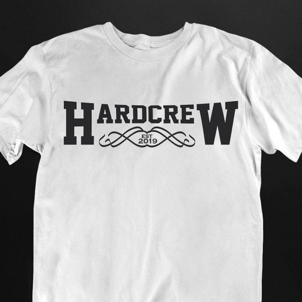 Weißes Hardcrew T-Shirt für Männer