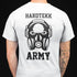 Hardtekk Army T-Shirt für Männer in weiß