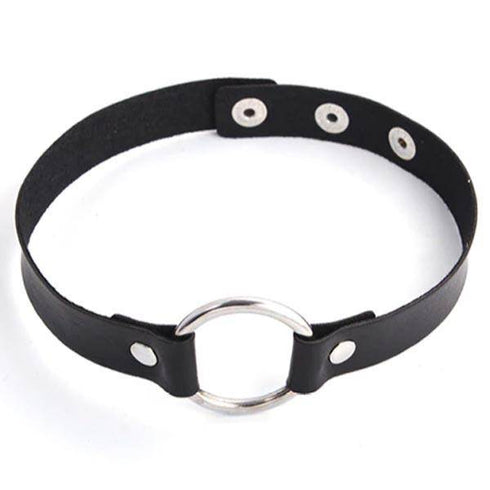 Choker Raver Halsband mit Ring