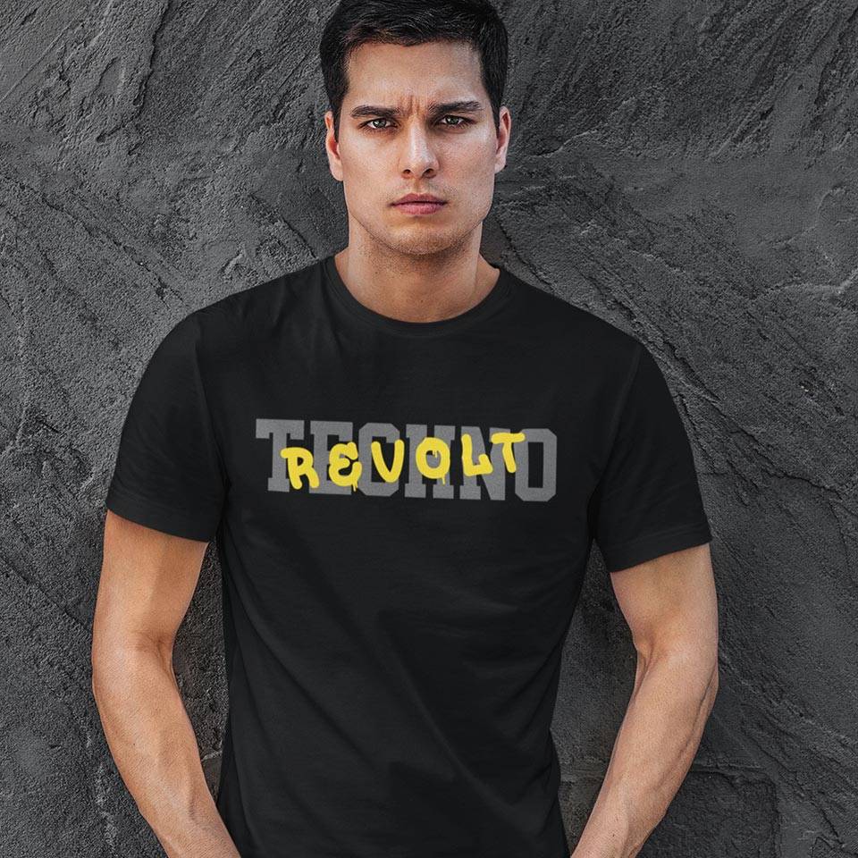 Techno Revolt T-Shirt (nero o bianco / unisex)