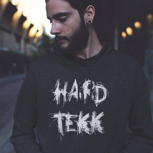 Scratched Hardtekk Hoodie für Männer