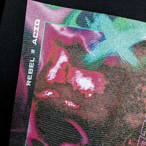 Melting Trip Acid T-Shirt von Technostoff für Raver Details