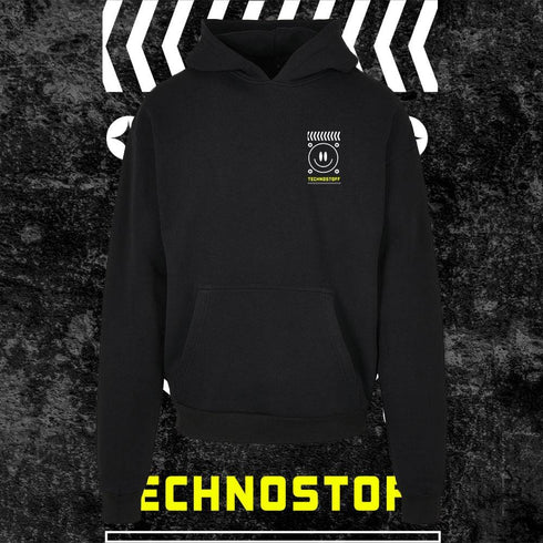 Minimalism Ultra Heavy Techno Hoodie von vorne