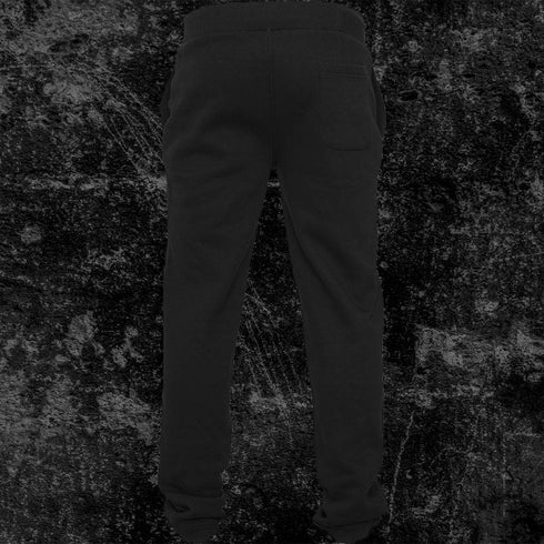 Minimalism Techno Joggingshose für Raver von hinten