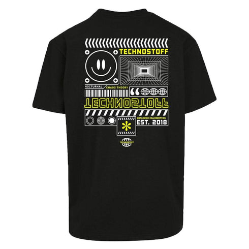 Technostoff Minimalism Oversized T-Shirt in schwarz