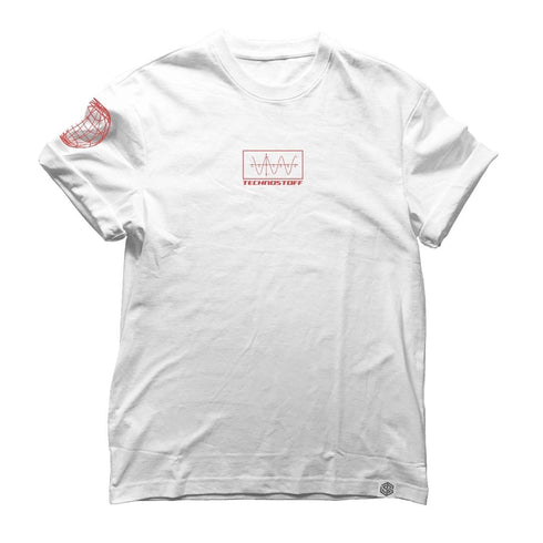 Technostoff Moon Bee regular T-Shirt in weiß von vorne