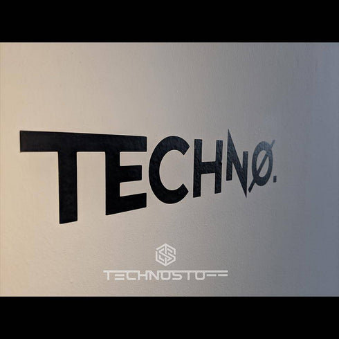 New Techno Wandtattoo in verschiedenen Größen